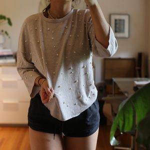 ZARA GREY KNIT SWEATER